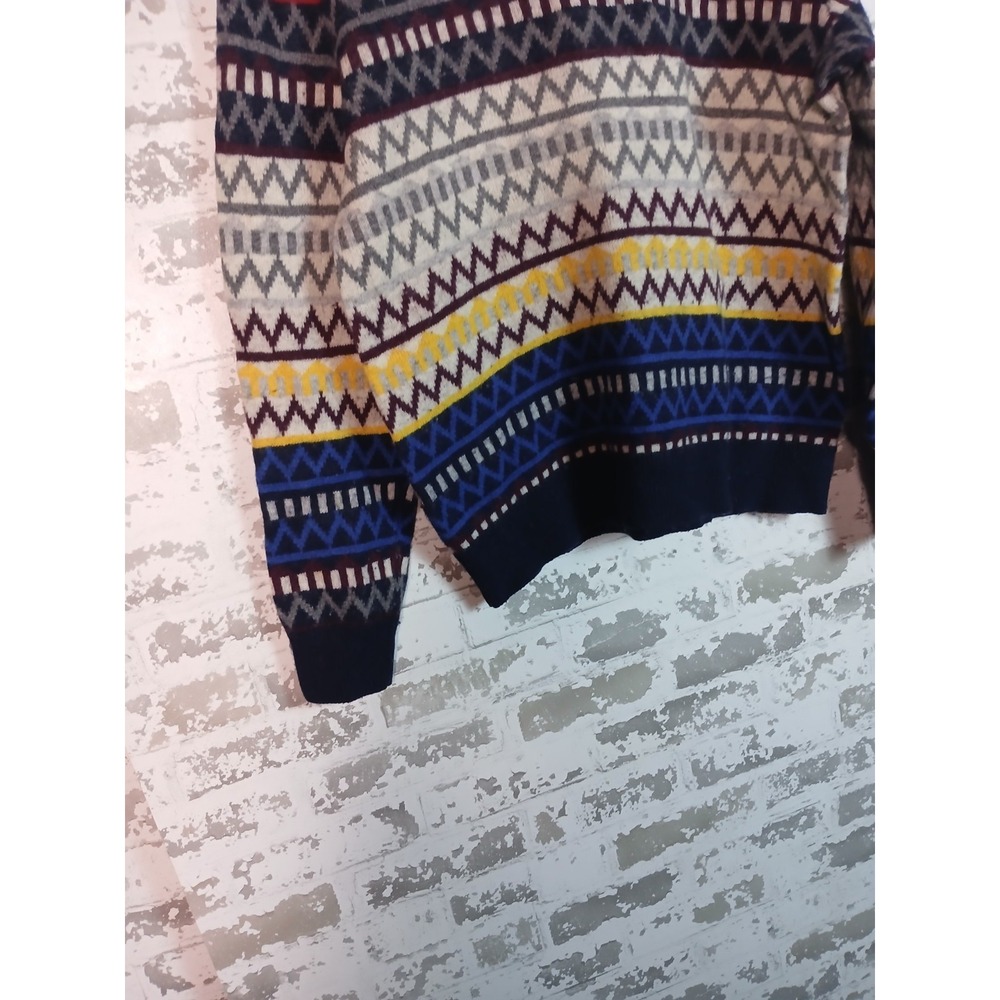 90's Nordic Lambswool‎ Fair Isle Sweater Large Soft Cozy Preppy Ski Grunge - Picture 4 of 16